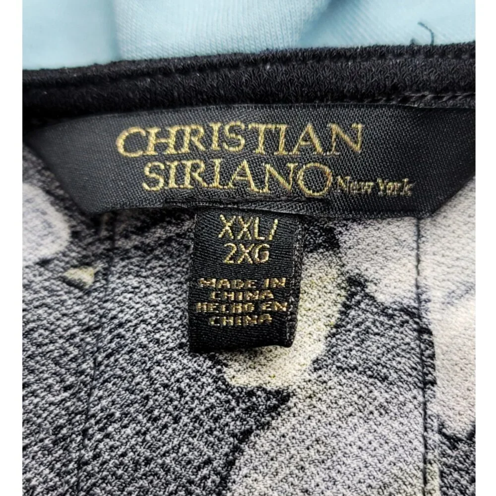 Christian Siriano black floral